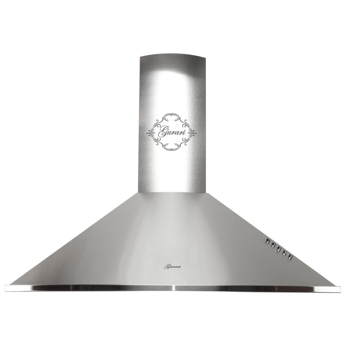 DUNSTABZUGSHAUBE GCH С 046 IS 9/3 + Umluftset, 90 cm Edelstahl - Silberfarben, Metall (90/119/50cm) - Gurari