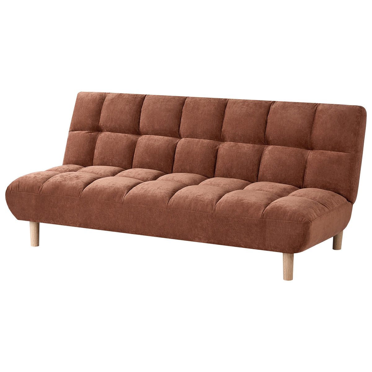 CANAPEA EXTENSIBILĂ cu 2 locuri textil maro aurie Risor - maro/auriu, material textil (190/83/90cm) - Beliani