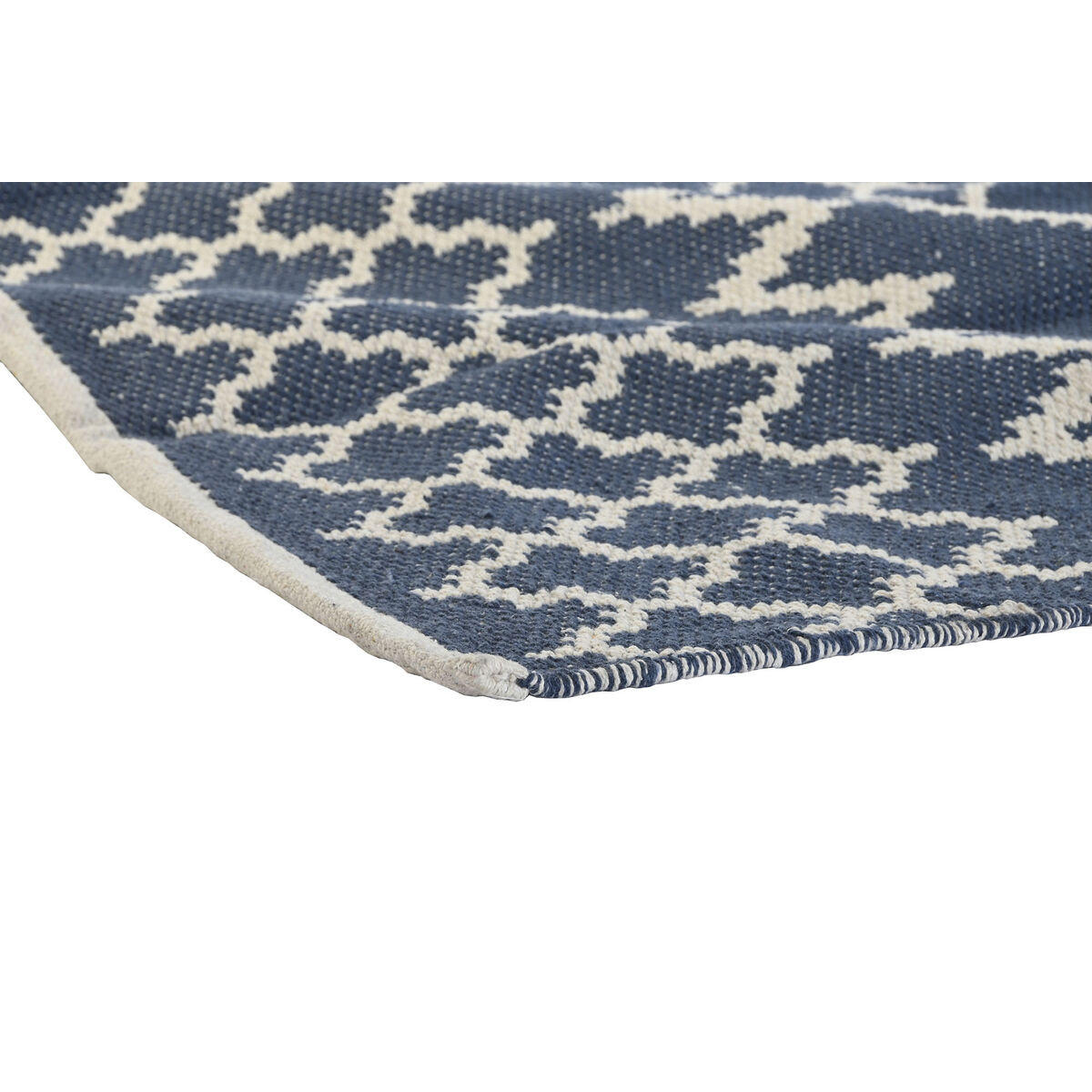 TEPPICH Blau Weiß Araber (120 x 180 x 1 cm) - Multicolor, Textil (120/180cm) - DKD Home Decor