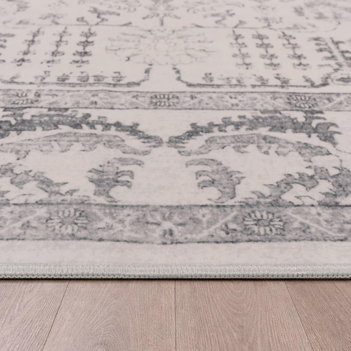 KURZFLOR-TEPPICH SEMER 427 SILBER 160X220 - Silberfarben, Kunststoff (160/220cm) - Paco Home