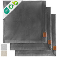 GESCHIRRTUCH 3er Set - Dunkelgrau, Textil (45/70cm) - Miqio Design