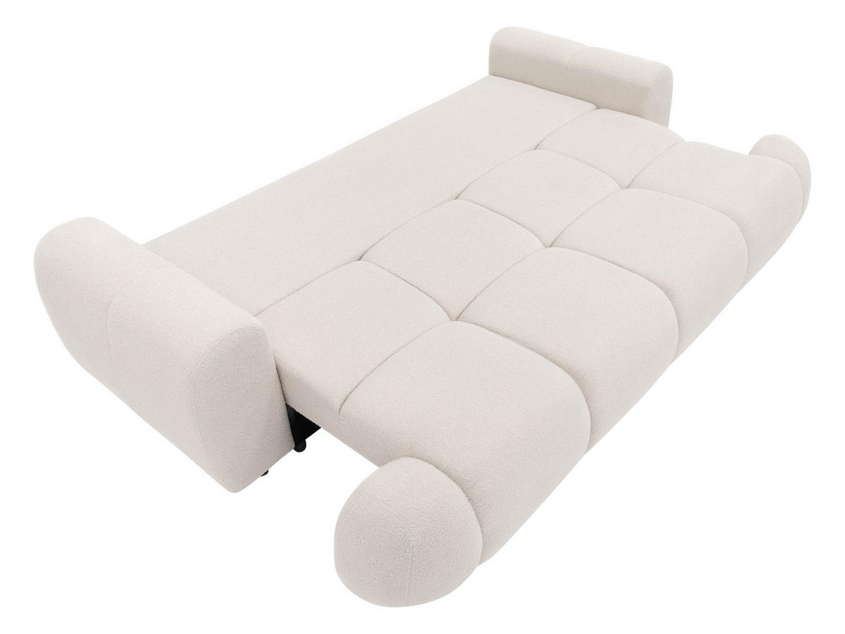 SCHLAFSOFA Mitto - Hellbraun/Schwarz, Holzwerkstoff/Kunststoff (250/85/117cm) - MIRJAN24