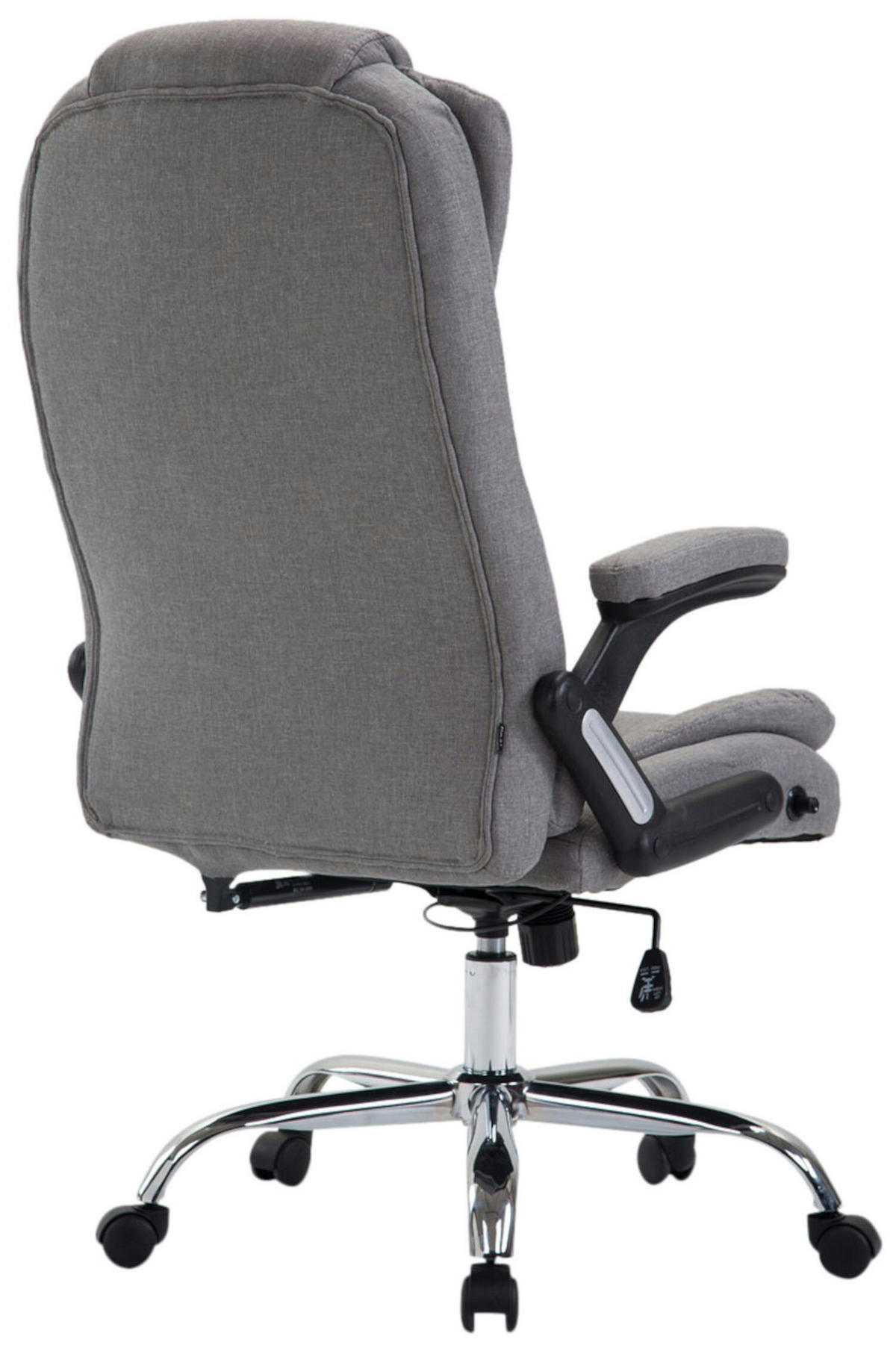 BÜROSTUHL Toronto, Stoff Grau - Grau, Textil/Metall (69/123/78cm) - TPFLiving