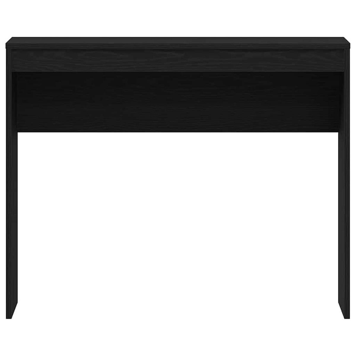 SCHREIBTISCH Modern 90/40/72 cm aus Holzwerkstoff Schwarze Eiche Dekor - Schwarz, Holz (40/90/72cm) - vidaXL