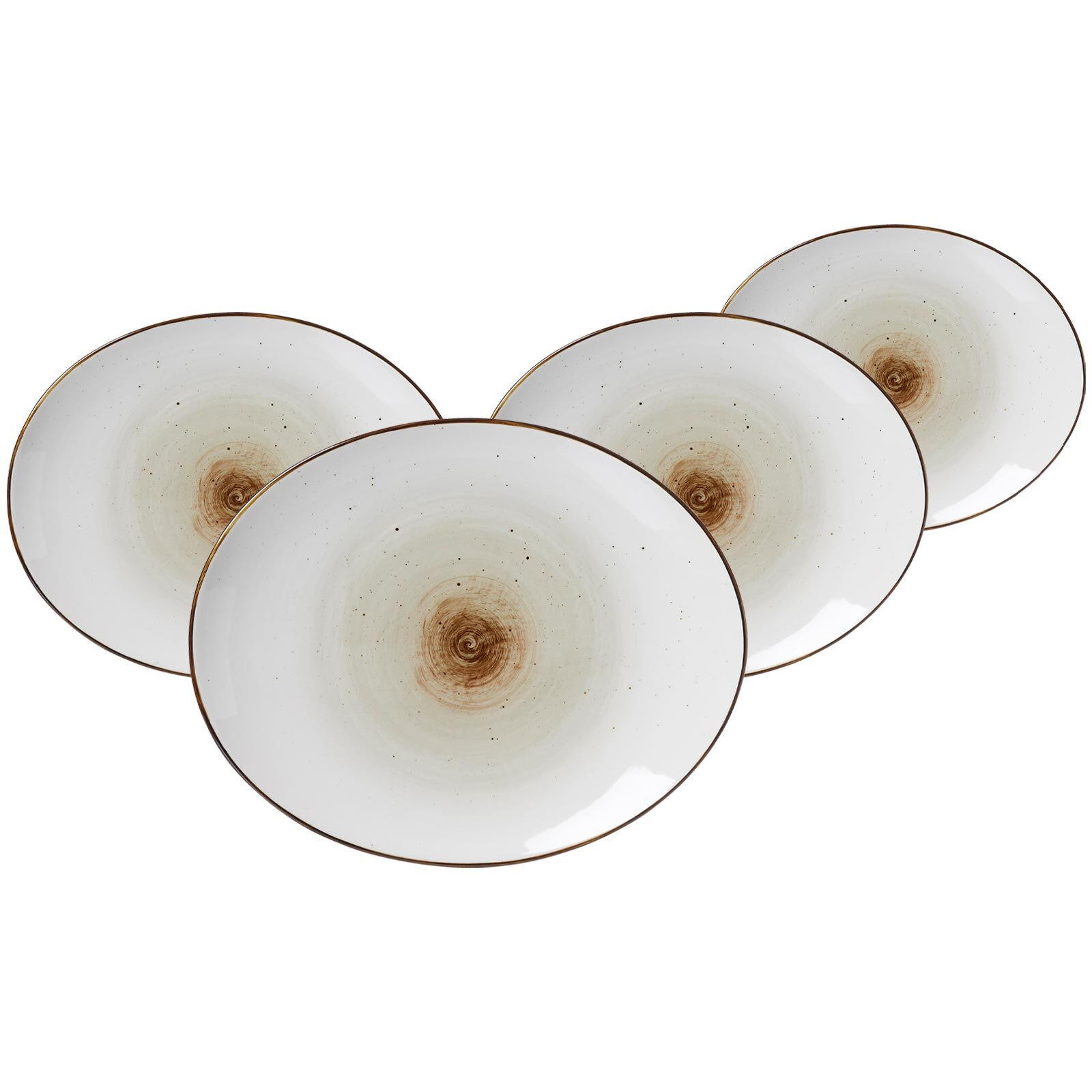 SPEISETELLER Cosmo grau 26 x 21 cm 4er Set - Grau, Keramik (26/21/4cm) - Ritzenhoff Breker
