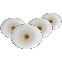 SPEISETELLER Cosmo grau 26 x 21 cm 4er Set - Grau, Keramik (26/21/4cm) - Ritzenhoff Breker