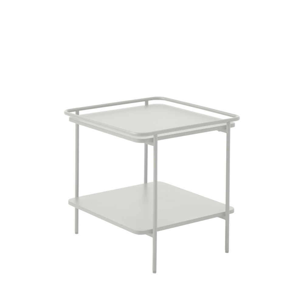 BEISTELLTISCH - Metall - Weiss - Weiß, Metall (45/45/44cm) - Drawer