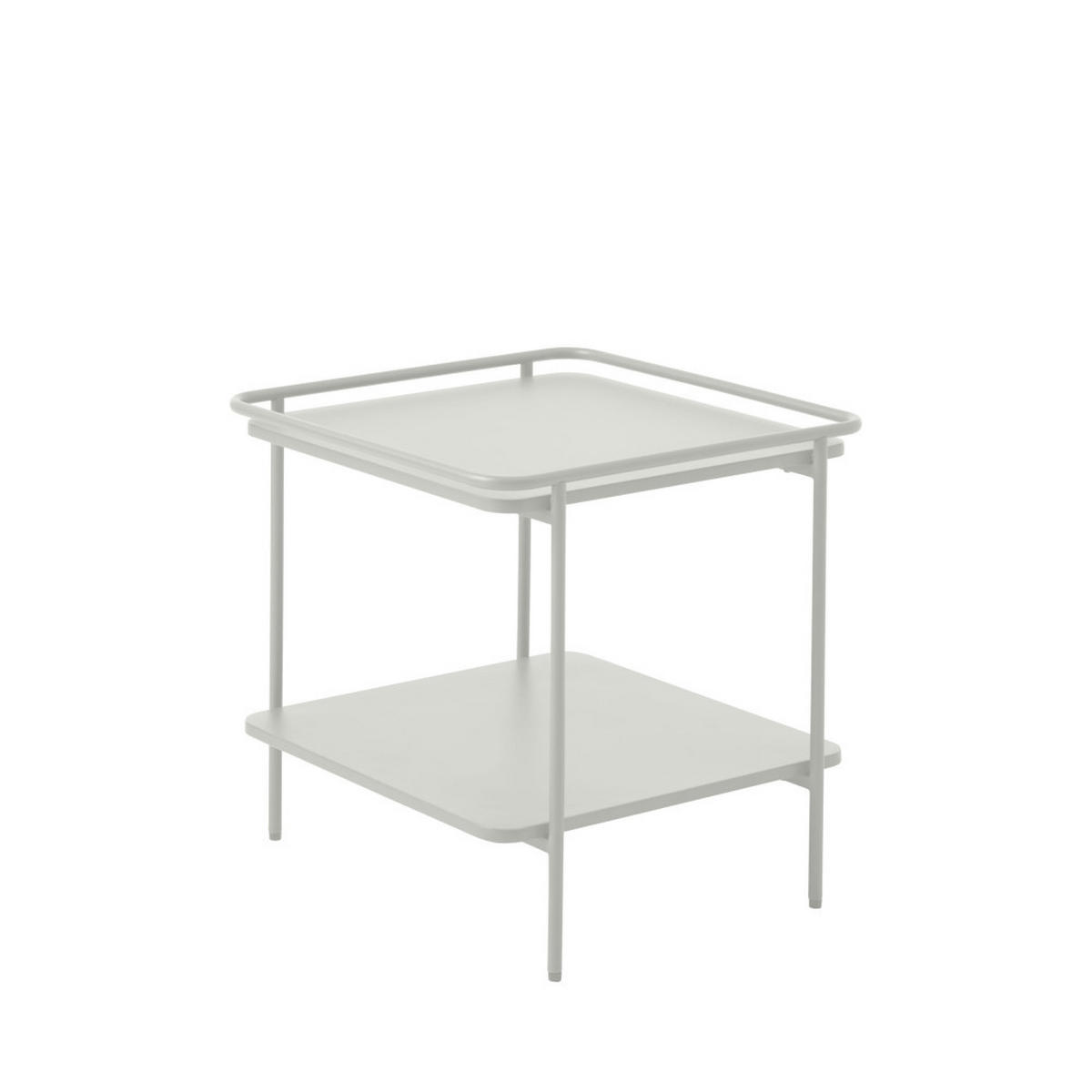 BEISTELLTISCH - Metall - Weiss - Weiß, Metall (45/45/44cm) - Drawer