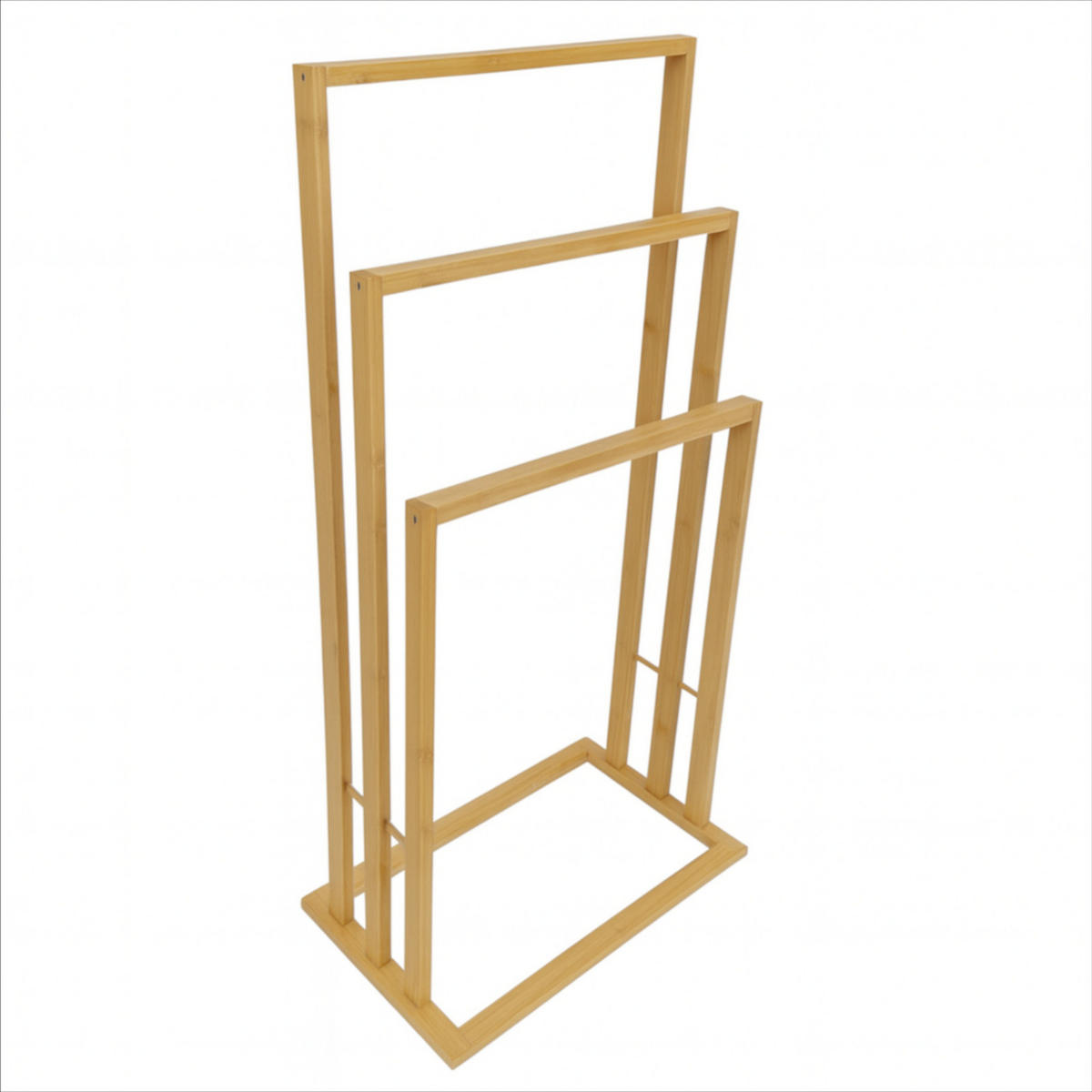 HANDTUCHSTÄNDER Bambus Natur 81,5x42x24 cm - Naturfarben, Holz (42/81.5/24cm) - Begryf