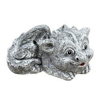 STEINFIGUR Drache Enzo, frostfest, massiv - Grau, Stein (14/10/16cm) - stoneandstyle