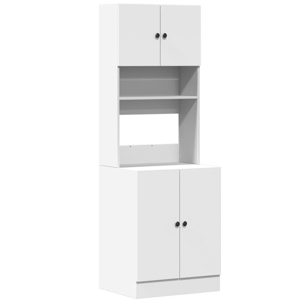 KÜCHENSCHRANK Weiss 60/50/180 Cm Holzwerkstoff - Weiß, Holzwerkstoff (50/180/60cm) - vidaXL