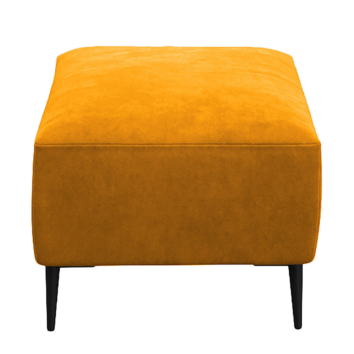 POLSTERHOCKER - Gelb/Schwarz, Textil/Metall (90/45/60cm) - home24