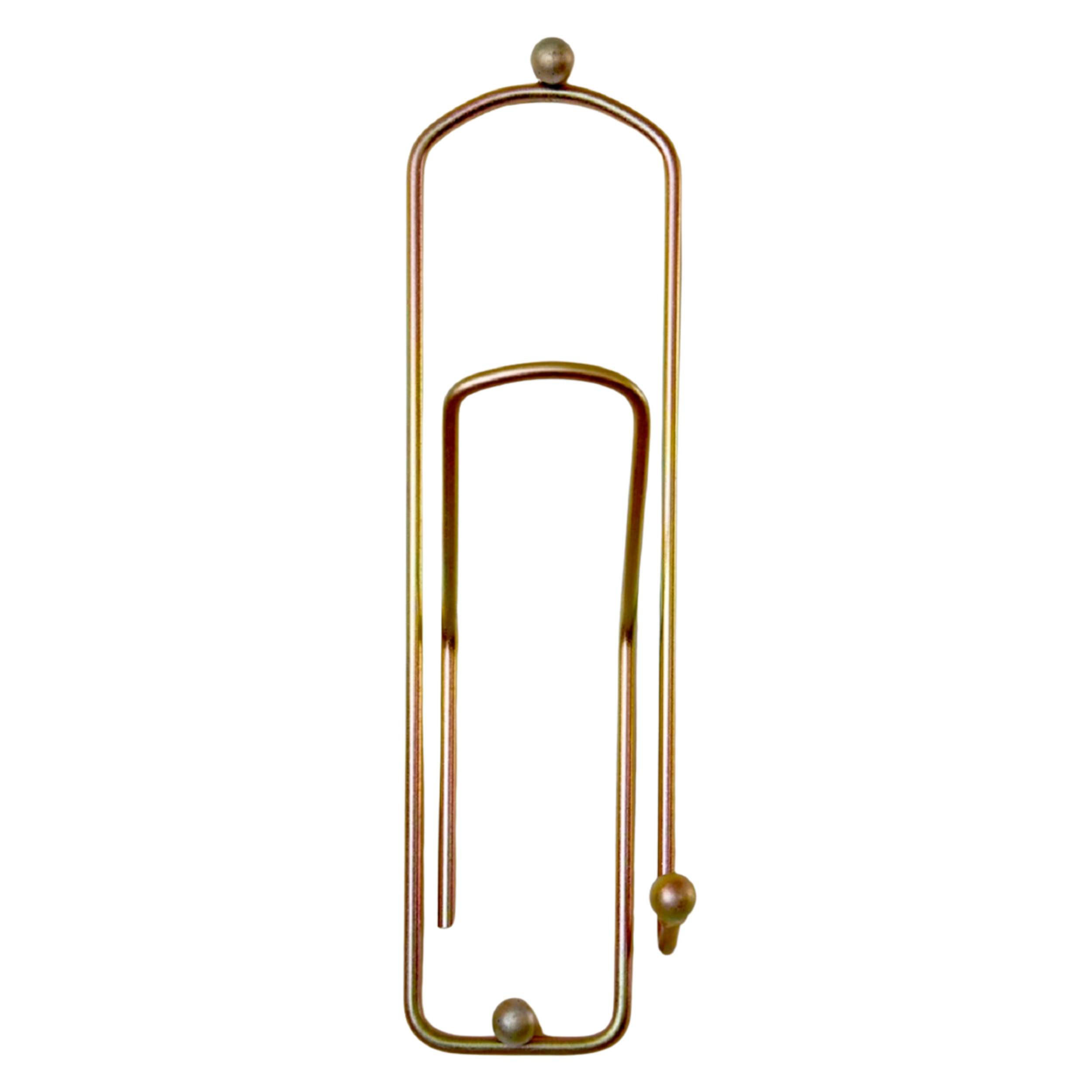 WANDHAKEN Metall Messing 32 cm - Messingfarben, Metall (9/32/8cm)