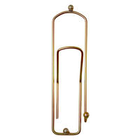 WANDHAKEN Metall Messing 32 cm - Messingfarben, Metall (9/32/8cm)