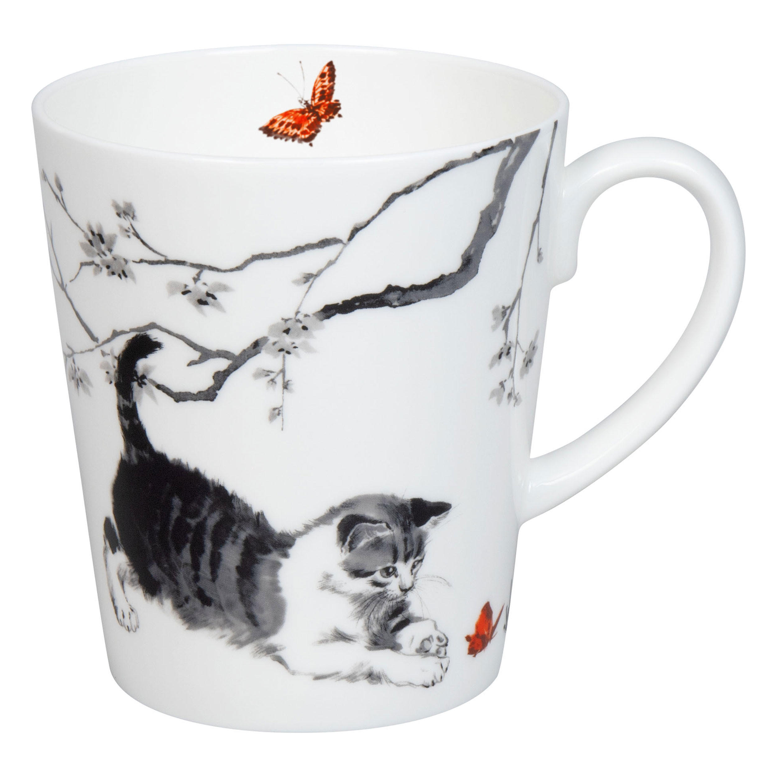 KAFFEEBECHER Wunderbar - Cats im Geschenkkarton - Naturfarben, Keramik (0.6L) - Könitz