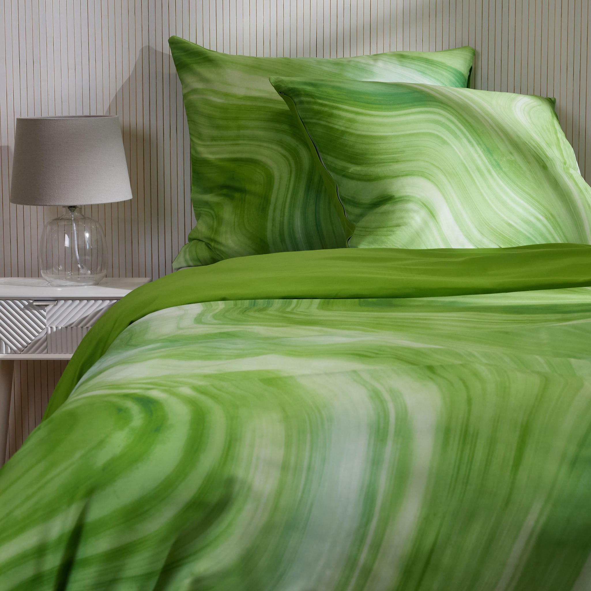 BETTWÄSCHE Seatina - Grün, Textil (200/220cm) - home&you