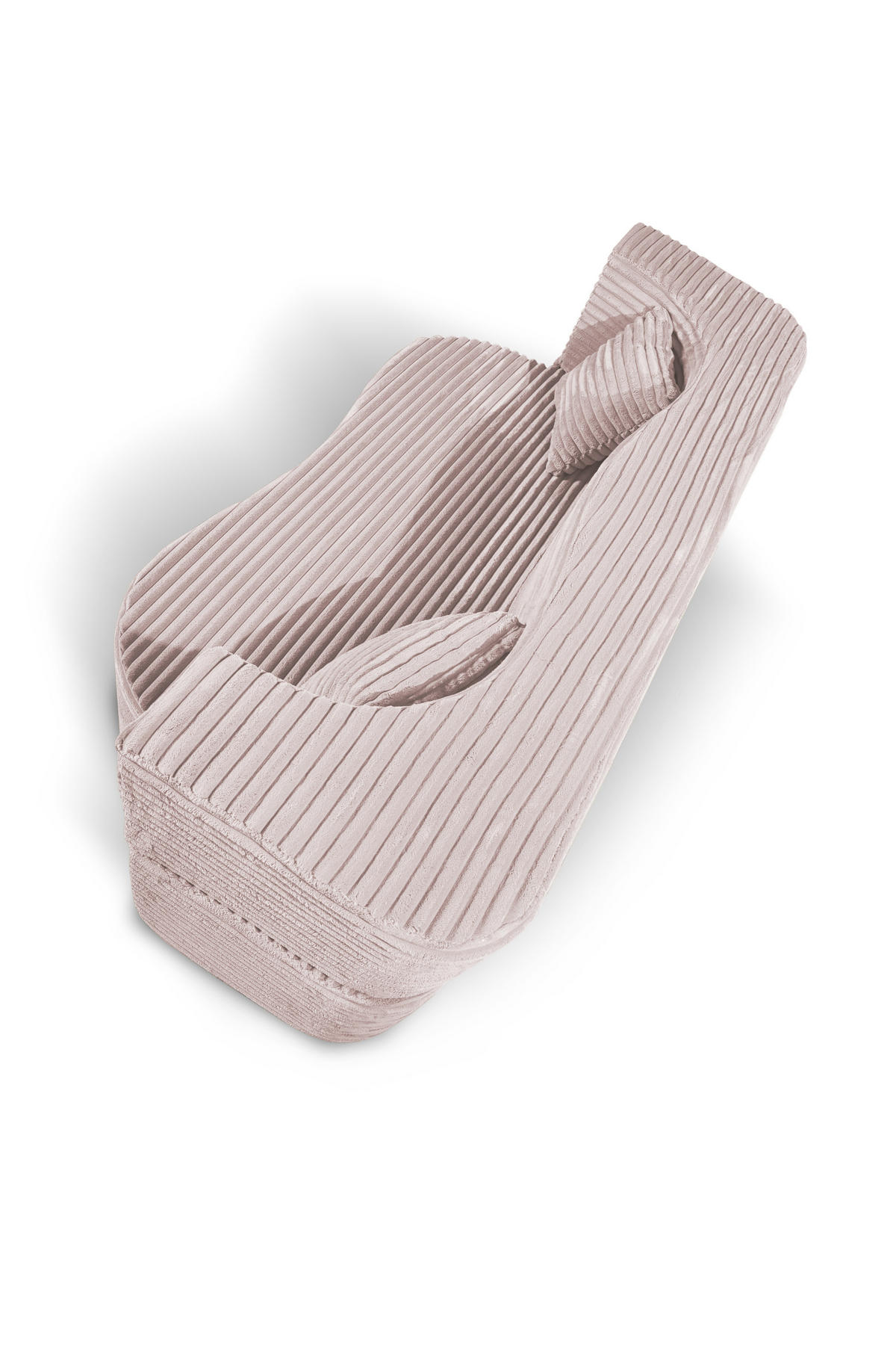 SCHLAFSOFA MYFOAM, Sofa mit Schlaffunktion, Farbe: Rosa, Cordstoff - Rosa, Textil (200/80/72cm) - Storez24