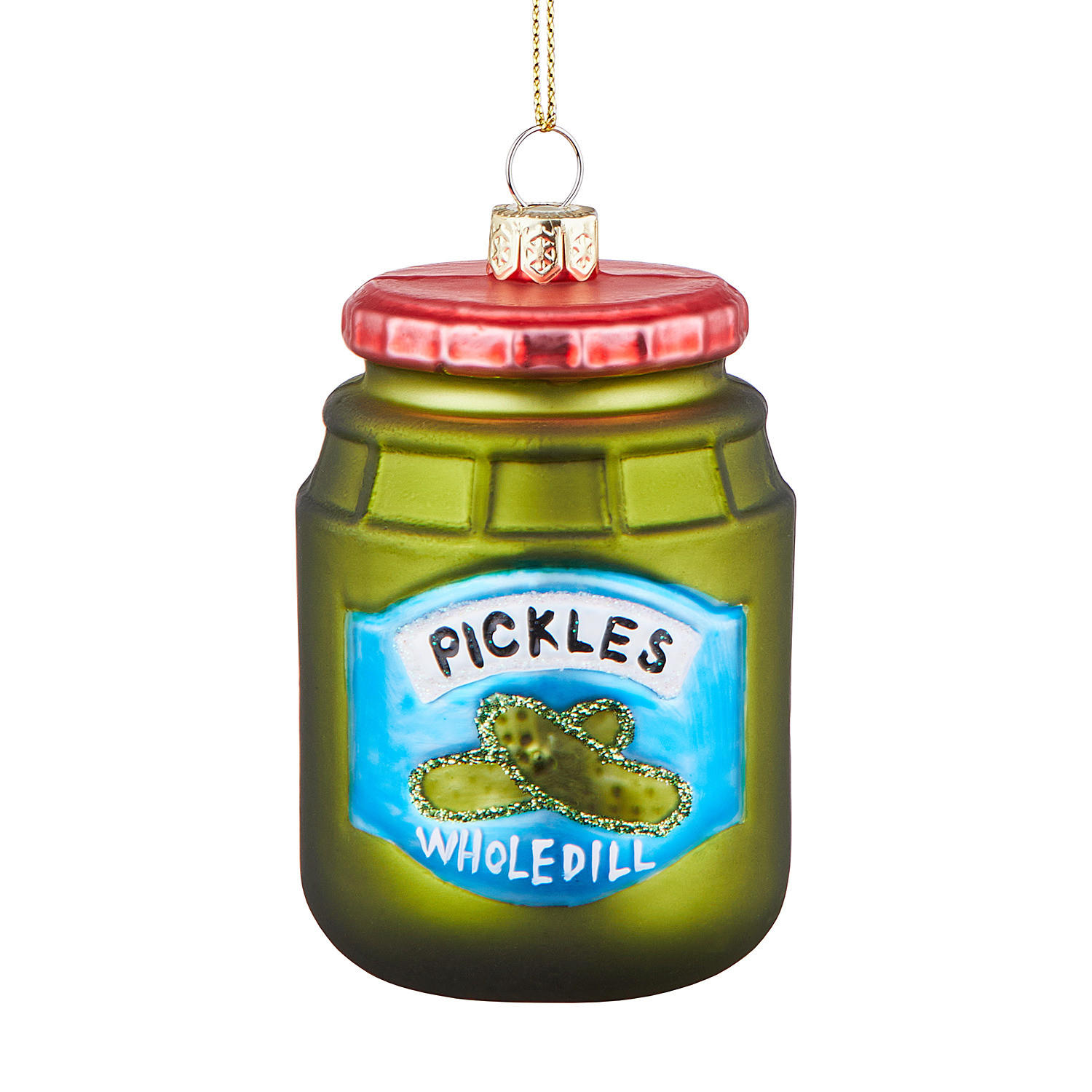 BAUMANHÄNGER Hang On Gurkenglas - Multicolor, Glas (6/8/6cm) - Butlers