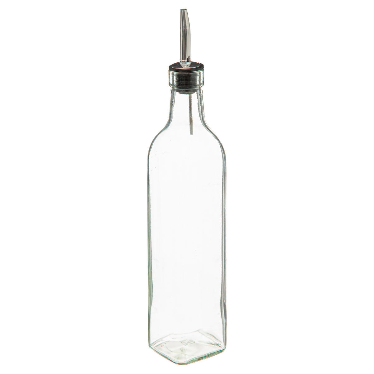 OLIVENÖL- und Essigspender + Bambushalter 9,2/4,9/16,6 cm - Transparent, Glas (4.9/16.6/9.2cm) - 5five Simply Smart