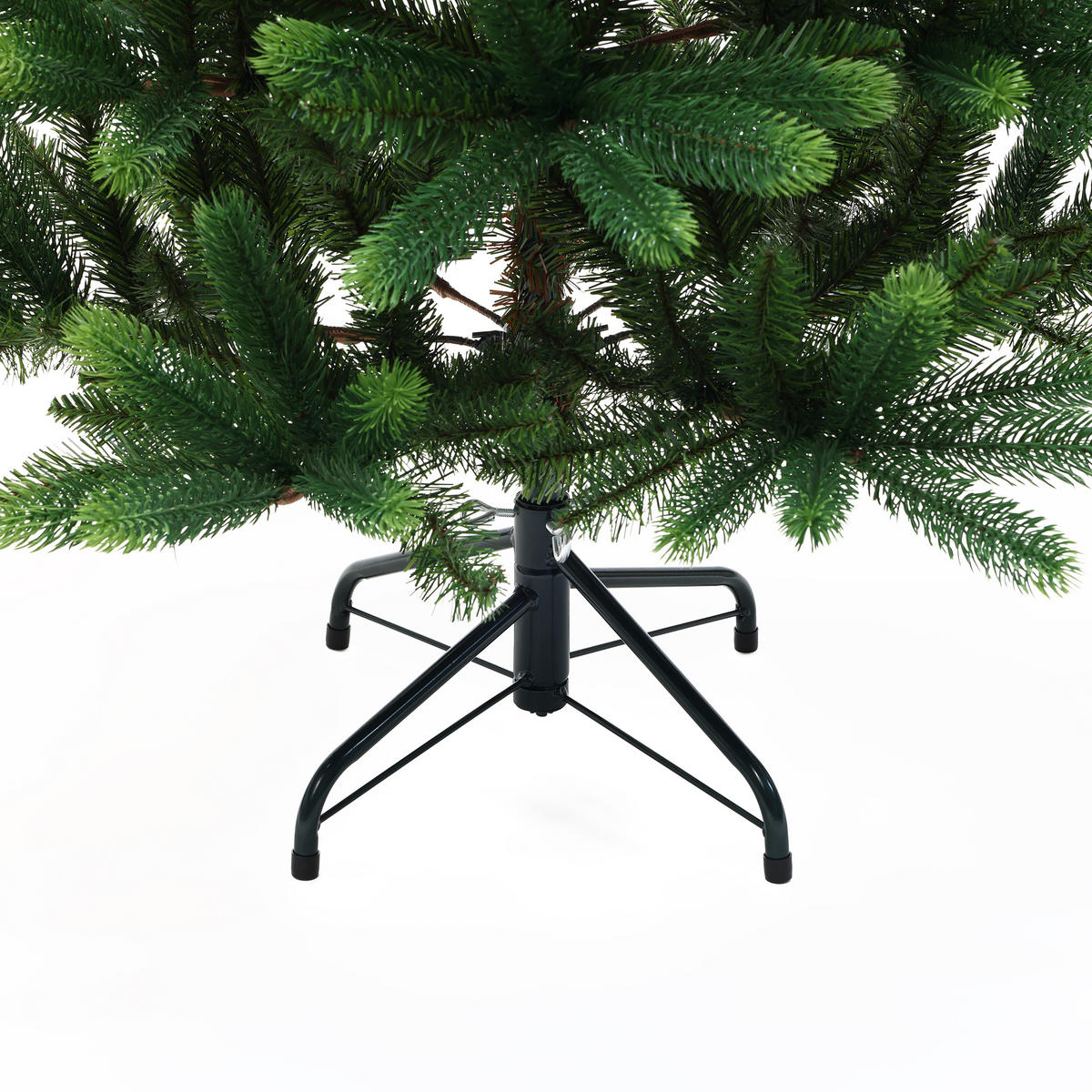 KÜNSTLICHER Weihnachtsbaum 150 cm, Fichten-Optik in Grüntönen - Grün, Kunststoff (150cm) - Hometopia