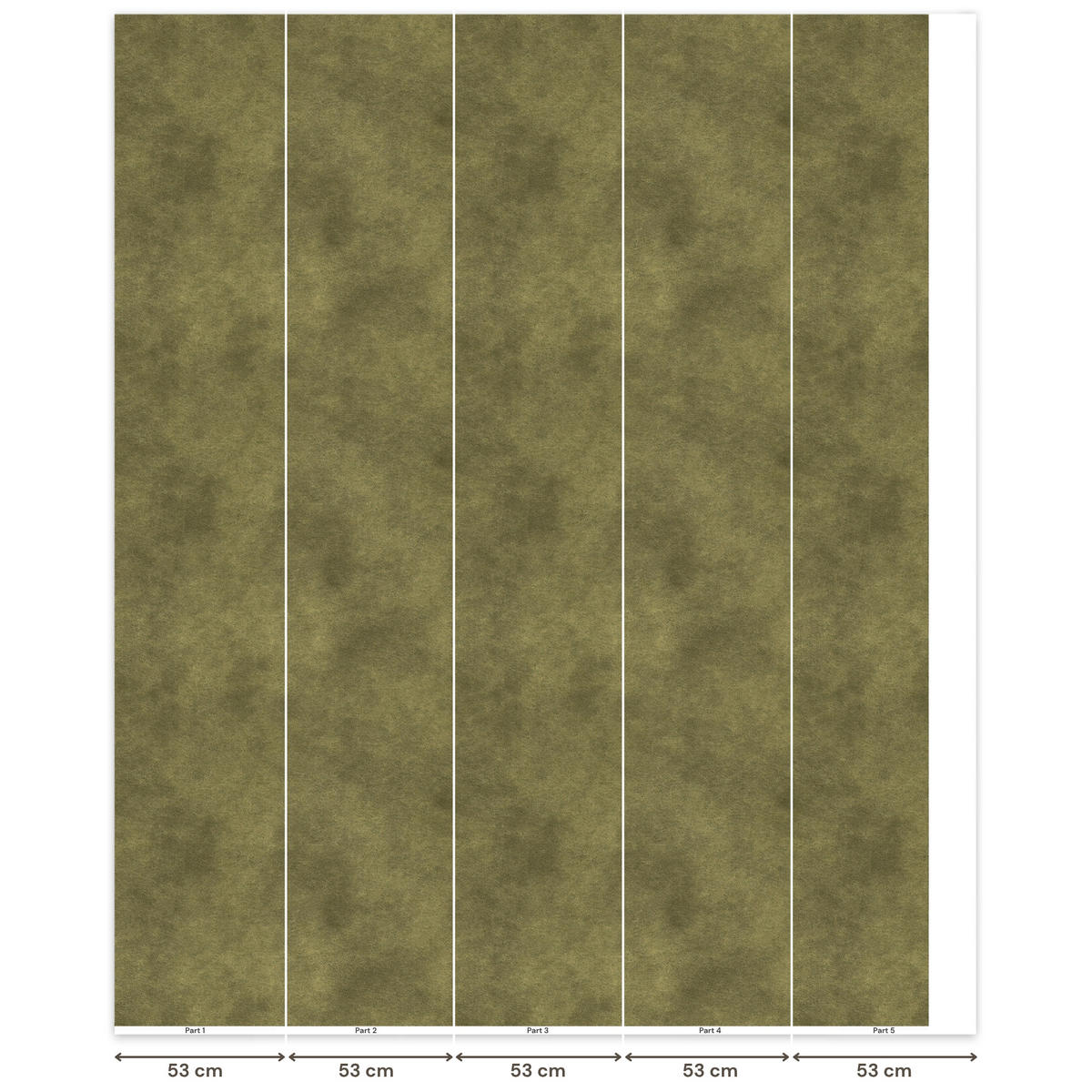 TAPETE - Textur - Abstrakt - Grün - 240x300 cm - Olivgrün, Papier (240/300cm) - OnlyWow
