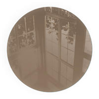 GLASPLATTE für Kamin Ø 90 cm - Braun, Glas (90/90/0.4cm) - TULUP