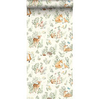 TAPETE Waldtiere - Beige, Papier (53/0.1cm) - Sanders & Sanders