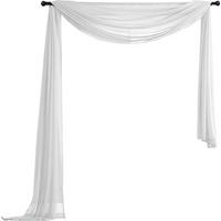QUERBEHANG 1ER SET HxB 140x600 Weiß - Weiß, Textil (140/600cm) - Gardinenbox