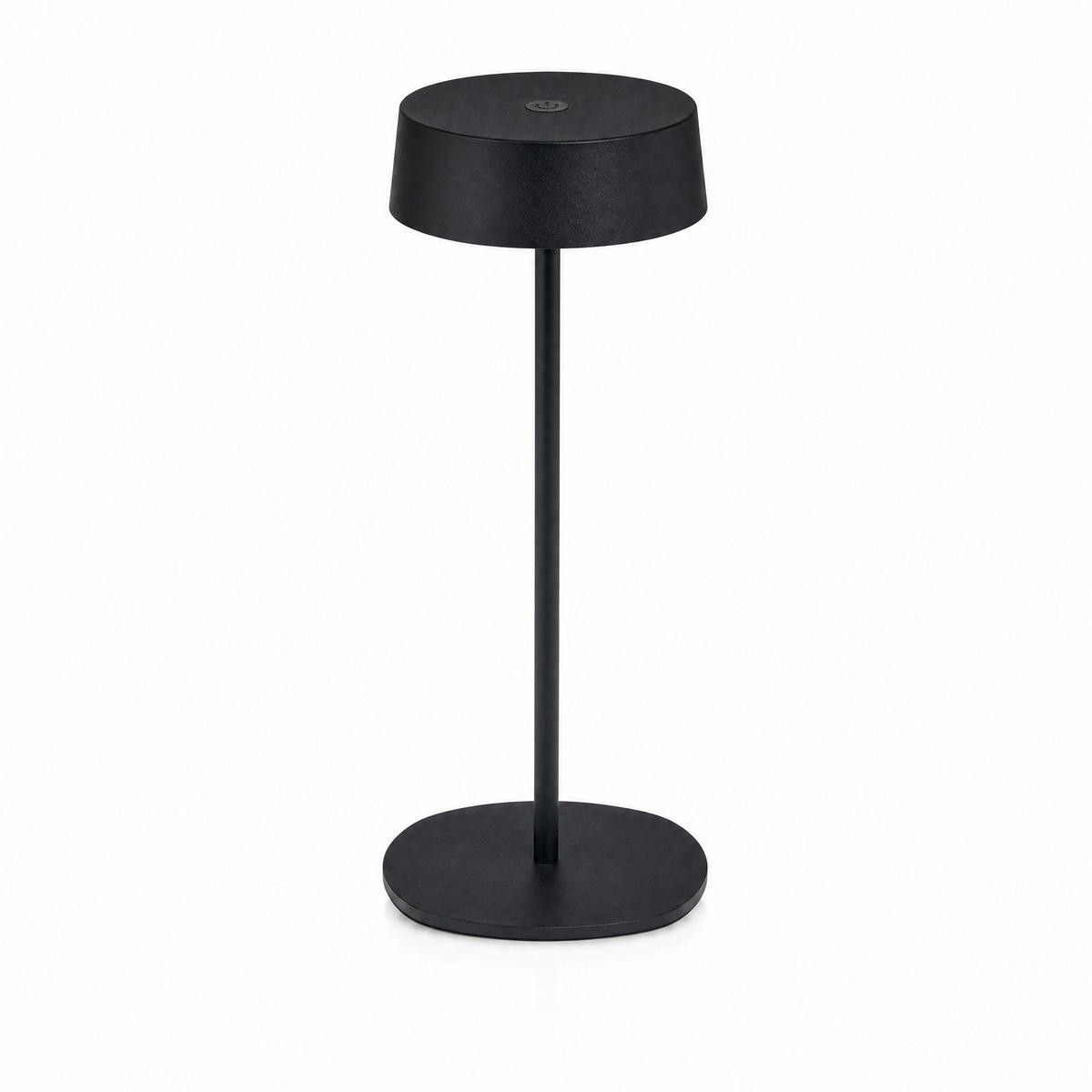 LED-TISCHLEUCHTE - dimmbar, kabellos, IP54, Metallgehäuse, für Innen- und Außenbereich, schwarz, höhenverstellbar - Schwarz, Metall (13.5/13.5/36cm) - Northpoint