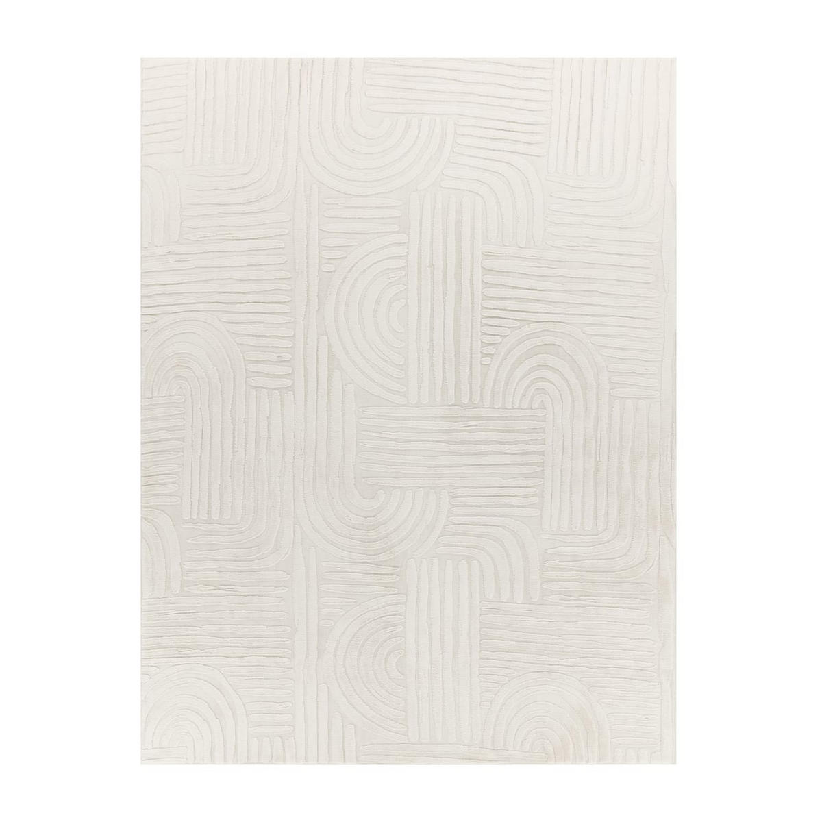FLACHWEBETEPPICH Boho Creme 80 x 150 cm - Creme, Kunststoff (80/150cm) - TT Home