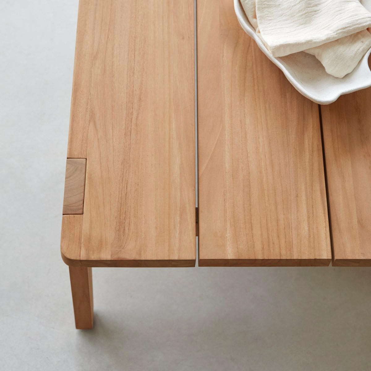 COUCHTISCH Olia Hellbraun aus Teak - Hellbraun, Holz (80/150/35cm) - Tikamoon