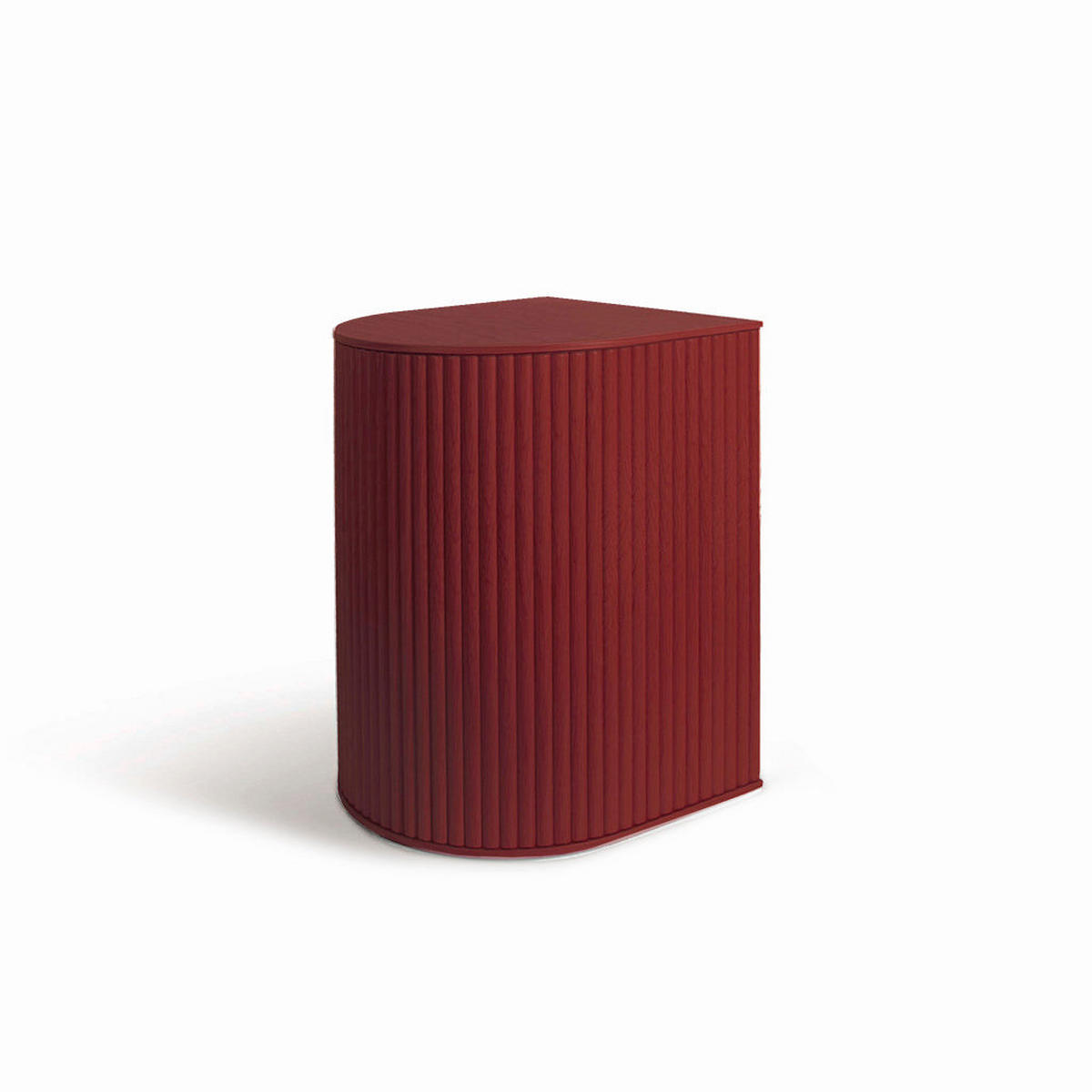 HOCKER Duna mit Stauraum - Dunkelrot, Holz (35/45/32.8cm) - Woodendot