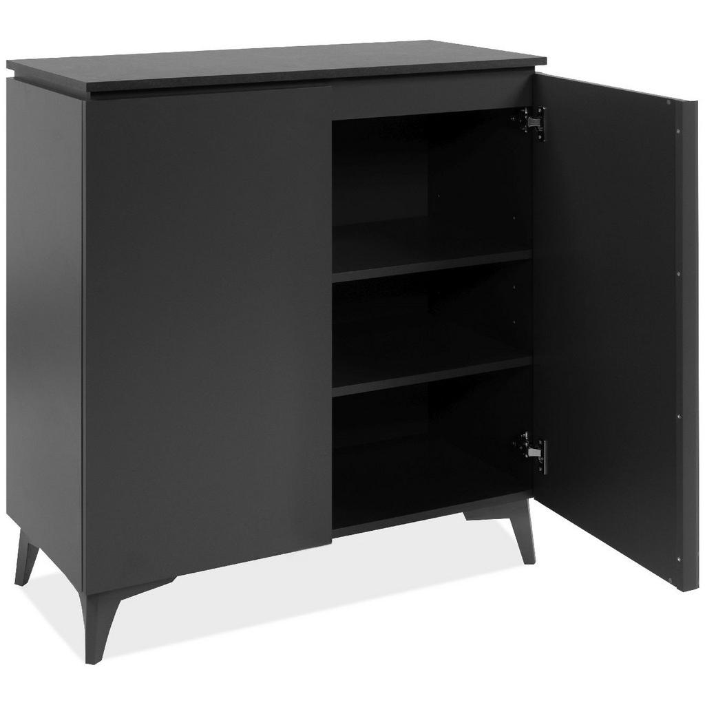 Thumbnail - Finori GmbH Sideboard, Schwarz, Holzwerkstoff, Rechteckig, 88x92x40 cm, Wohnzimmer, Kommoden & Sideboards, Sideboards