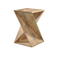 BEISTELLTISCH I/ir Mangoholz Durchmesser 40 cm Natur - Naturfarben, Holz (40/40/60cm) - Villa Möbel