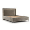 POLSTERBETT Baleine Beige 160/200 cm im Chenille-Stoff - Beige/Schwarz, Holz/Holzwerkstoff (160/200cm) - Maison de Reve