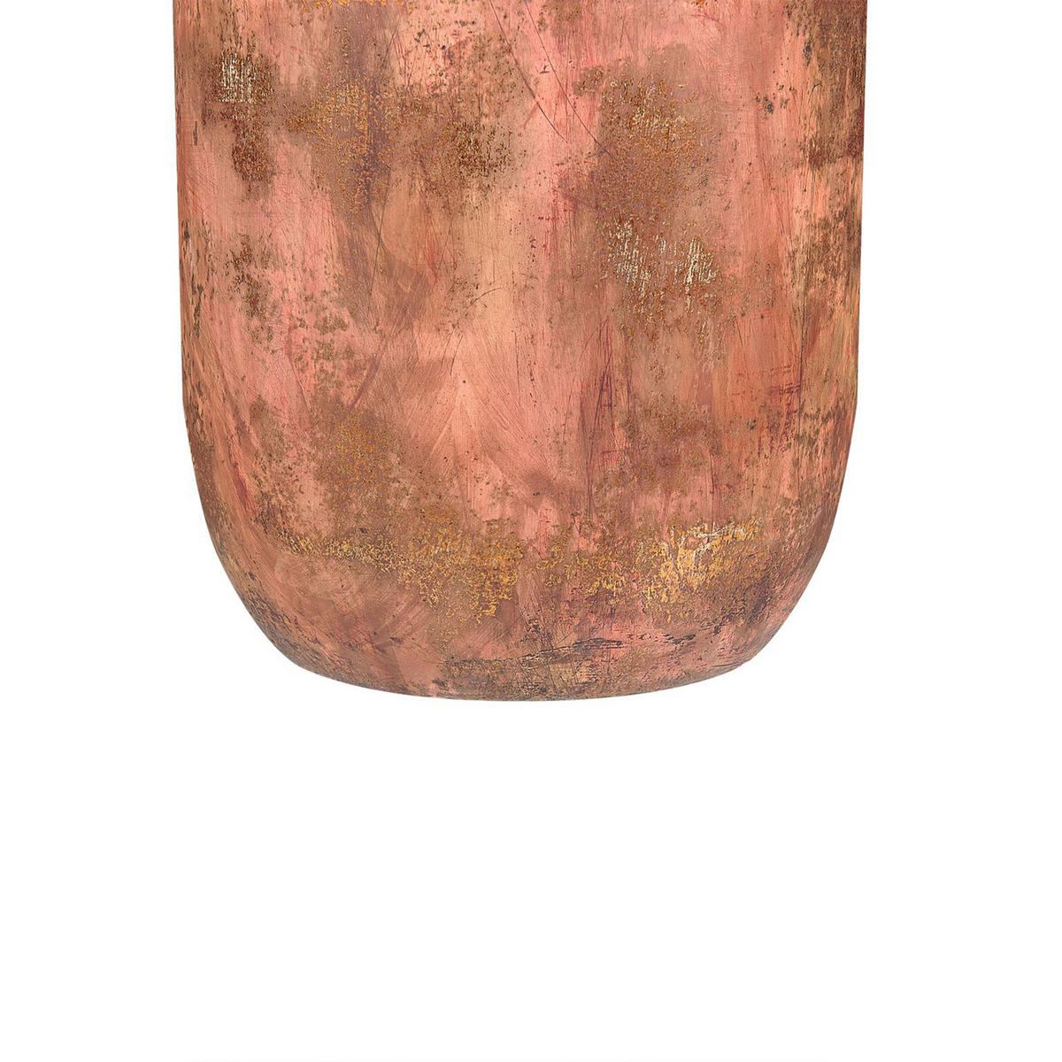 BLUMENVASE Terrakotta kupfer Saragossa - Kupferfarben, Stein (53cm) - Beliani