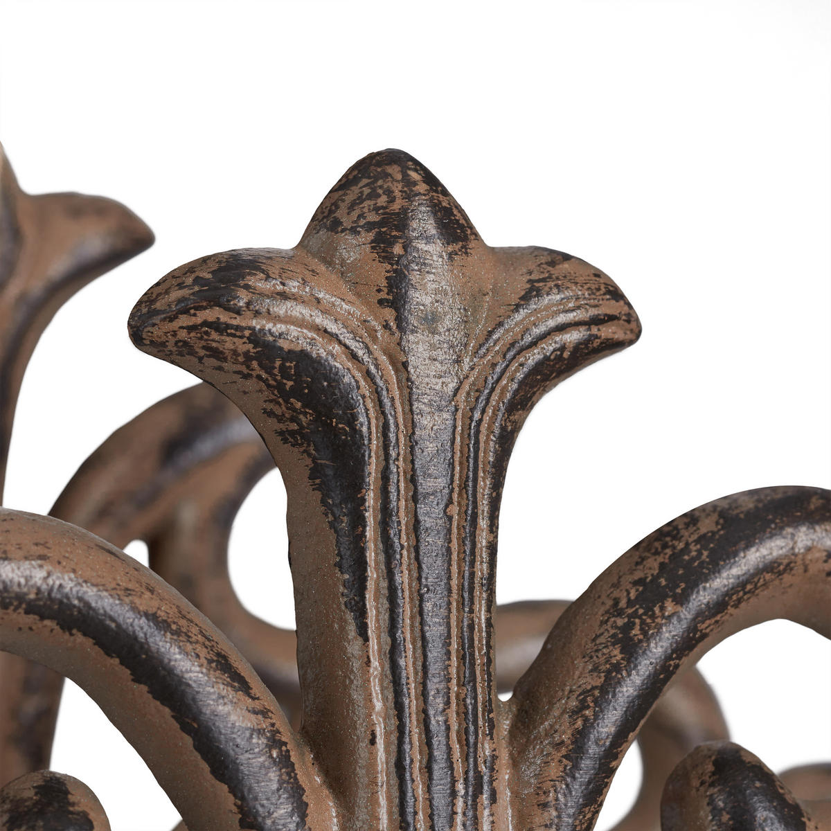 SCHLAUCHHALTER - Dunkelbraun, Metall (36/15/15cm) - Relaxdays