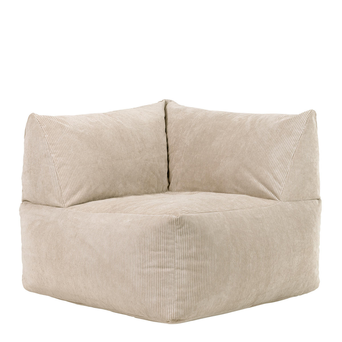ECK-SITZSACK Tetra, modulares Sofa - Beige, Kunststoff (88/80/88cm) - icon
