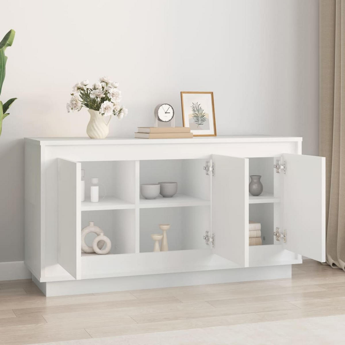 SIDEBOARD Weiss 102/35/55 Cm Holzwerkstoff - Weiß, Holzwerkstoff (35/55/102cm) - vidaXL