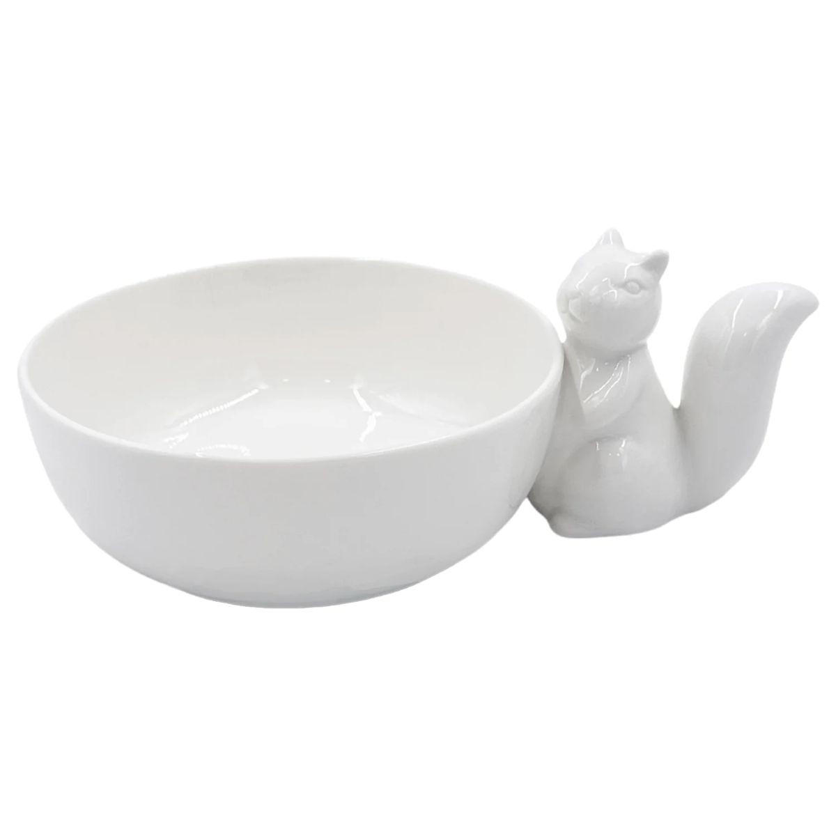 SERVIERSCHALE Eichhörnchen "Ciotola Scoiattolo" Fattoria 16,5 x 9 cm - Weiß, Keramik (16.5/9/16.5cm)