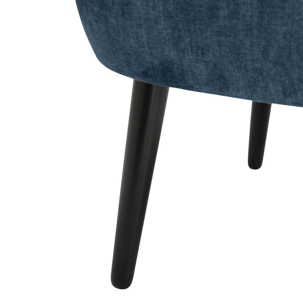 POLSTERSESSEL Kassi Samtvelours dunkelblau - Dunkelblau, Kunststoff (68/80/69cm) - 58aufmkessel