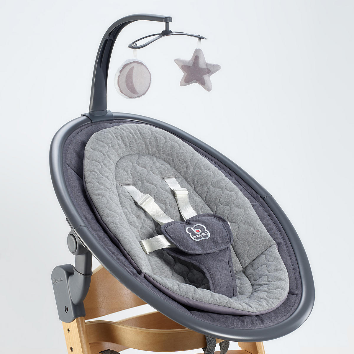 HOCHSTUHL-SET Family Newborn - Eichefarben, Holz (44/88/63cm) - BabyGo