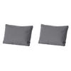 RÜCKENKISSEN Manchester 43/73 cm 2er-Set - Anthrazit, Textil (73/8/43cm) - Madison