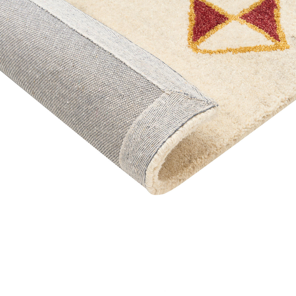 TEPPICH geflochten Misinli 230/160 cm - Beige, Textil (160/230cm) - Beliani
