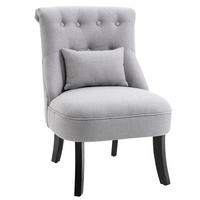 RELAXSESSEL, Sessel, Erhöhte Füße, Grau - Grau, Textil (69/77/52.5cm) - HOMCOM