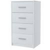 KOMMODE Bodo 4S Weiß 40/35/75 cm - Weiß, Holzwerkstoff (40/75/35cm) - Matkam Möbel