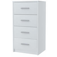 KOMMODE Bodo 4S Weiß 40/35/75 cm - Weiß, Holzwerkstoff (40/75/35cm) - Matkam Möbel