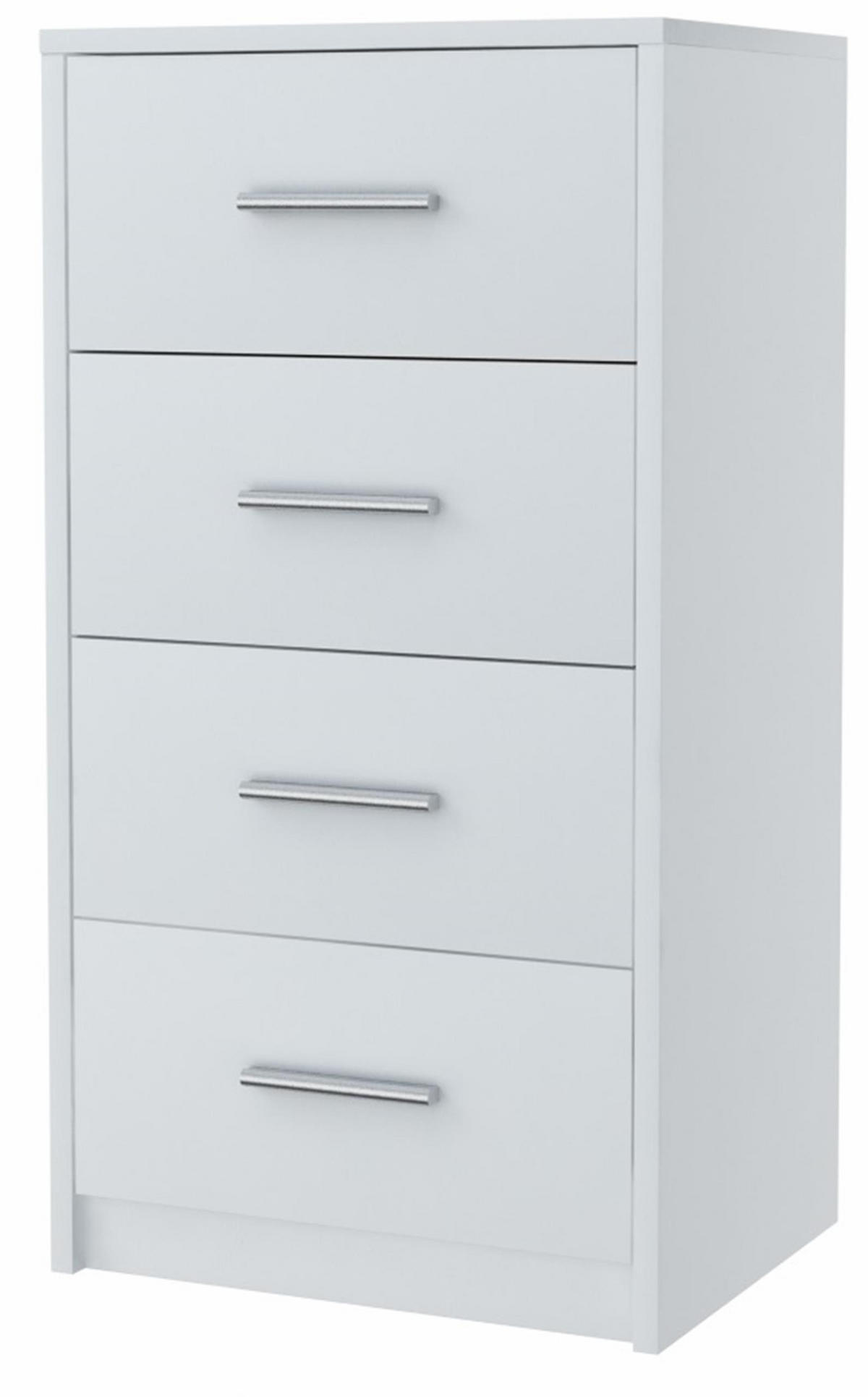 KOMMODE Bodo 4S Weiß 40/35/75 cm - Weiß, Holzwerkstoff (40/75/35cm) - Matkam Möbel