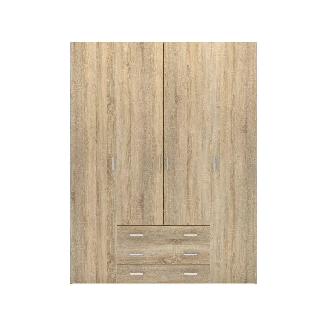 KLEIDERSCHRANK Spell Eichefarben 154/50/200 cm - Eichefarben, Holzwerkstoff (154/200/50cm) - ebuy24