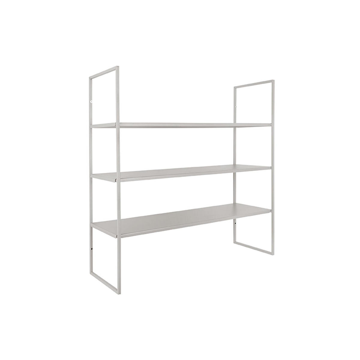 WANDREGAL Level Grau 60/20/60 cm - Grau, Metall (20/60/60cm) - Present Time